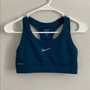 Dark Teal Nike Pro Dri-Fit Sports Bra